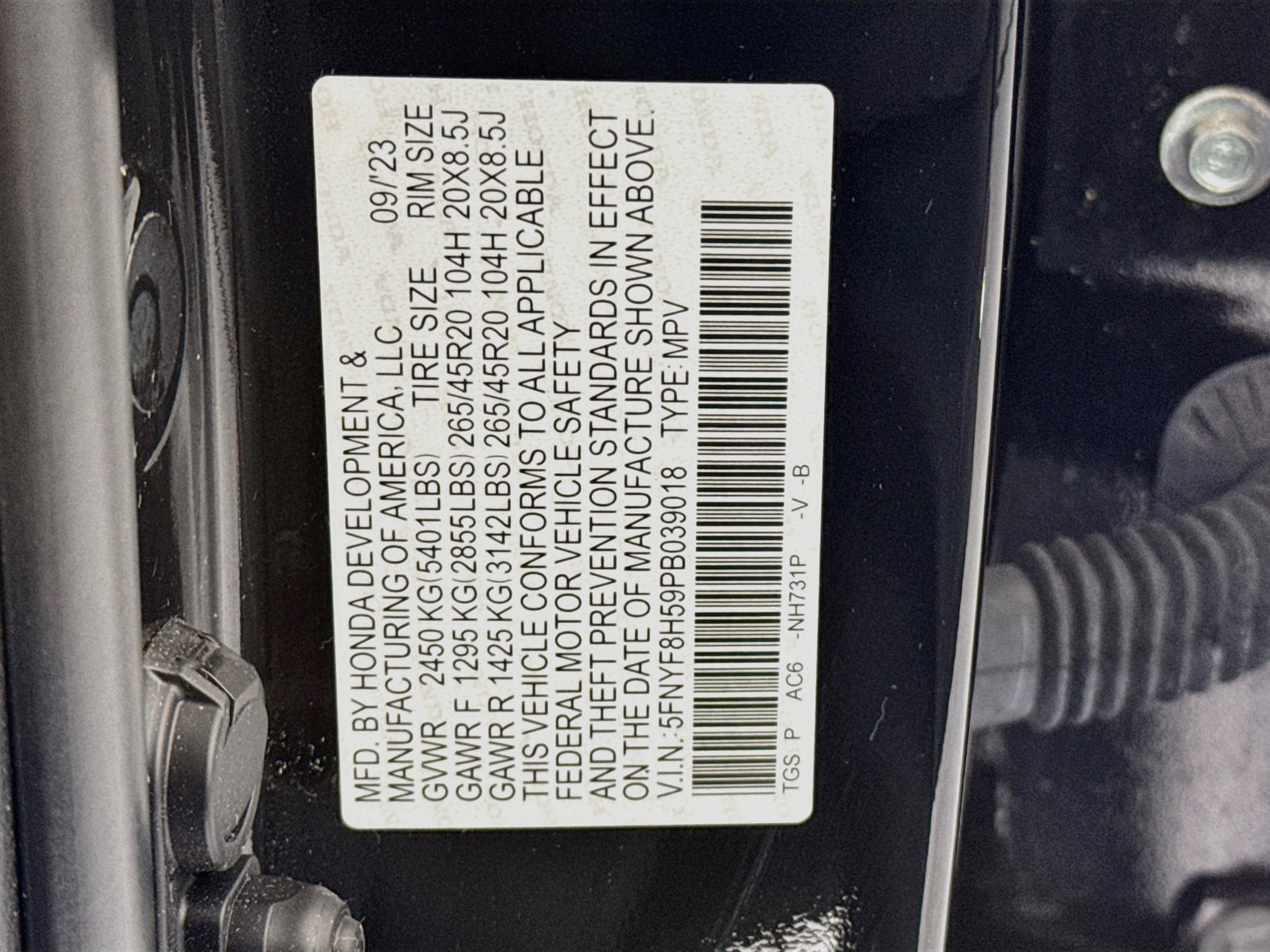 Certified 2023 Honda Passport EX-L image 32