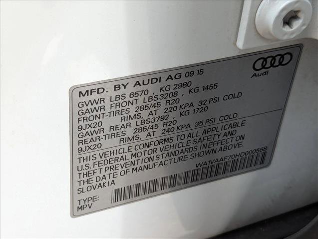 Used 2017 Audi Q7 3.0T Prestige w/ Prestige Package AWD/4WD image 16