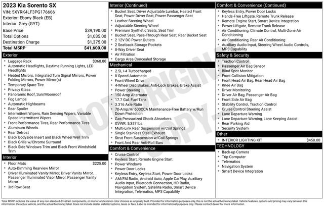 Certified 2023 Kia Sorento SX FWD image 33