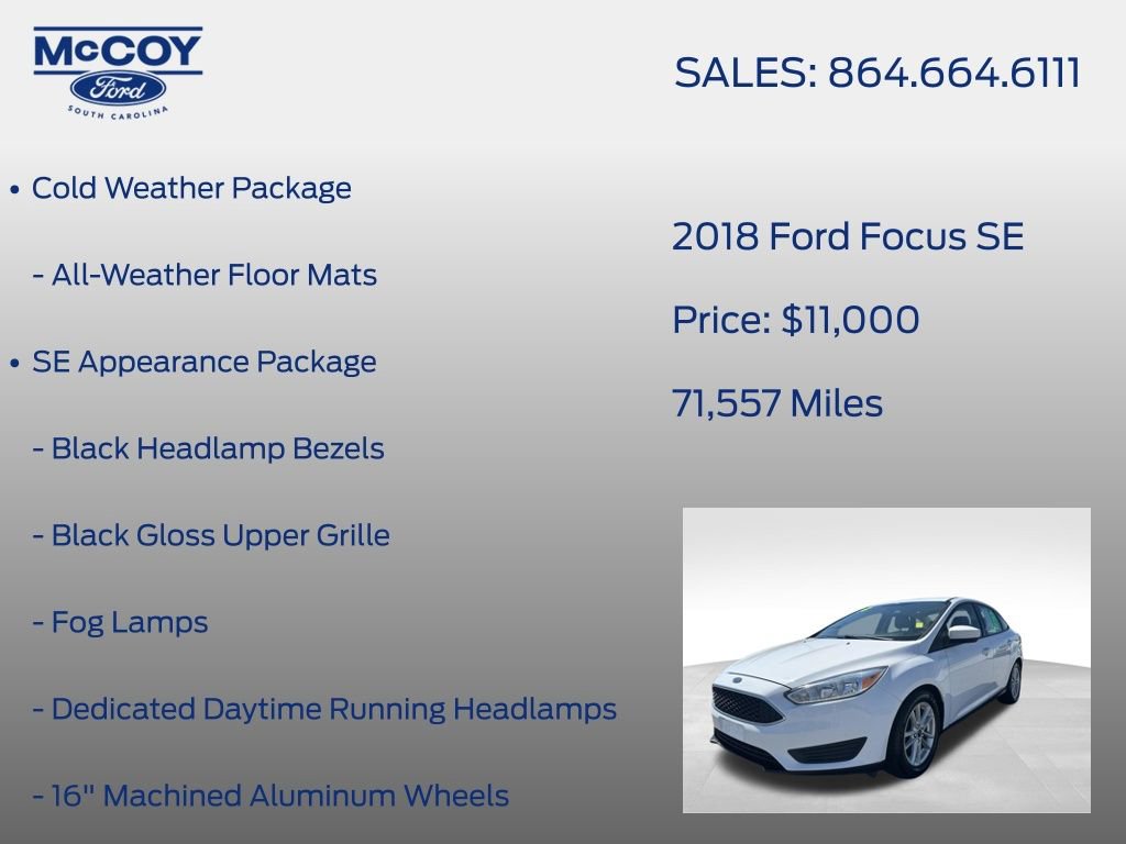 Used 2018 Ford Focus SE FWD image 12