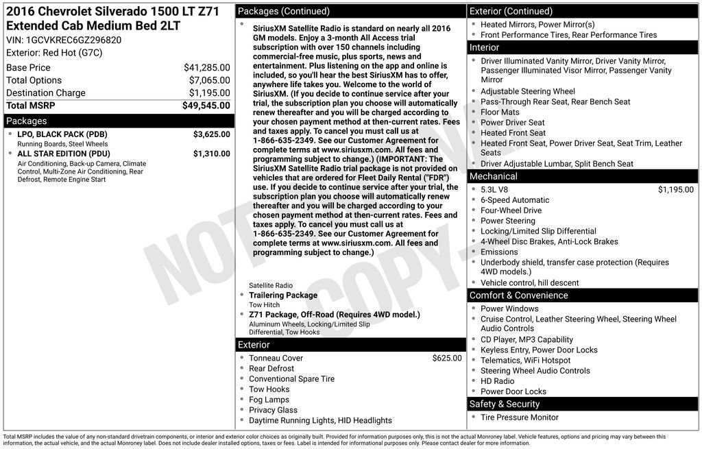 Used 2016 Chevrolet Silverado 1500 LT w/ LPO, Black Pack AWD/4WD image 38