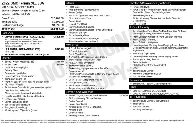 Certified 2022 GMC Terrain SLE w/ Driver Convenience Package image 6