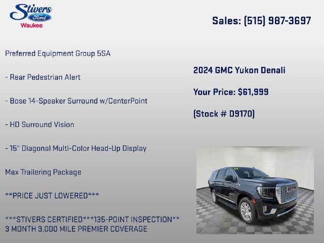 Used 2024 GMC Yukon Denali w/ Max Trailering Package AWD/4WD image 28