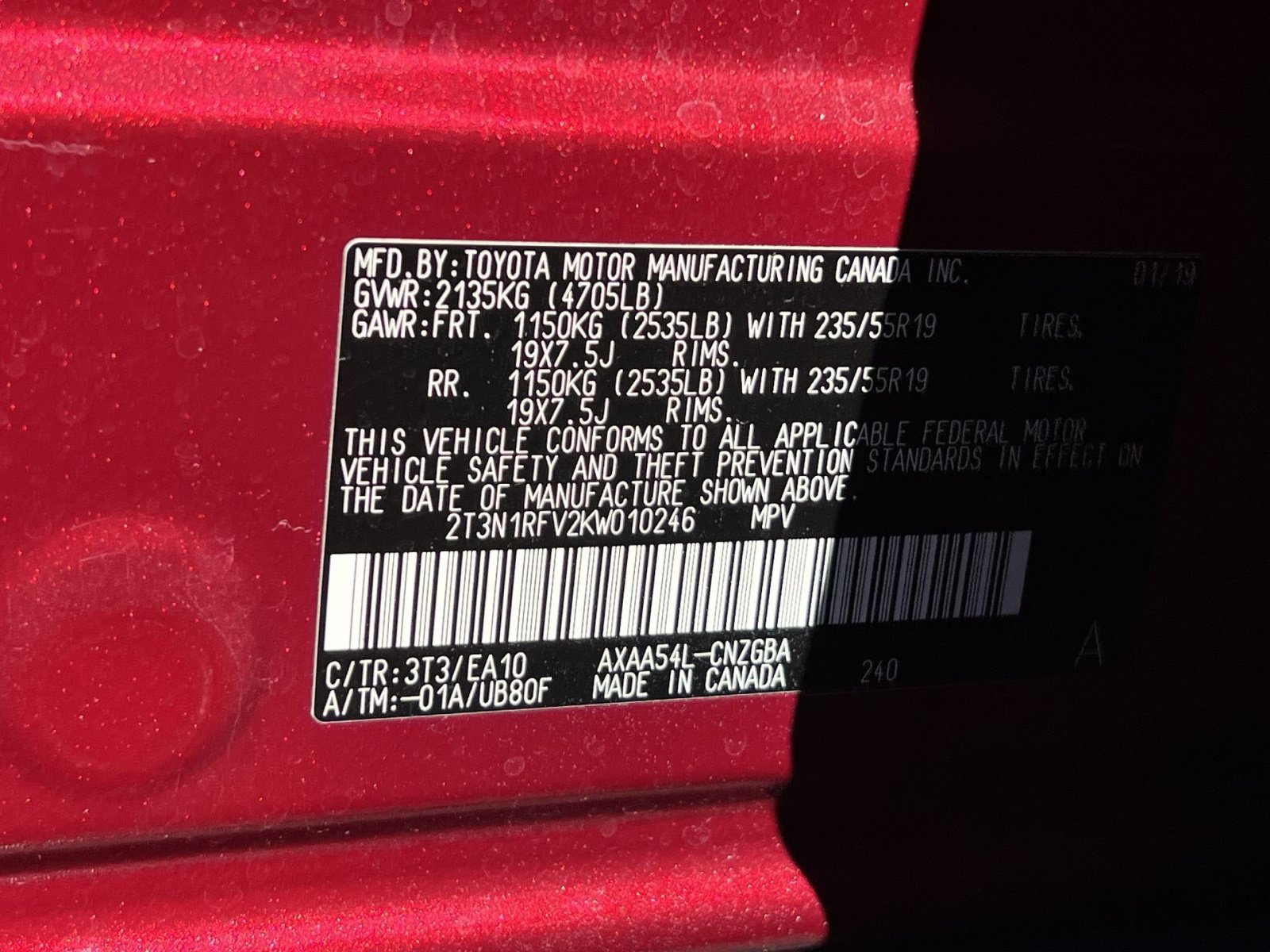 Used 2019 Toyota RAV4 Limited w/ All Weather Liner Package AWD/4WD image 23
