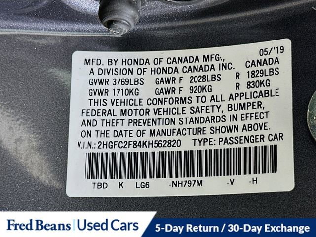 Used 2019 Honda Civic Sport image 29