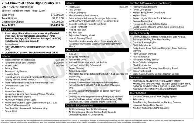 Used 2024 Chevrolet Tahoe High Country image 11