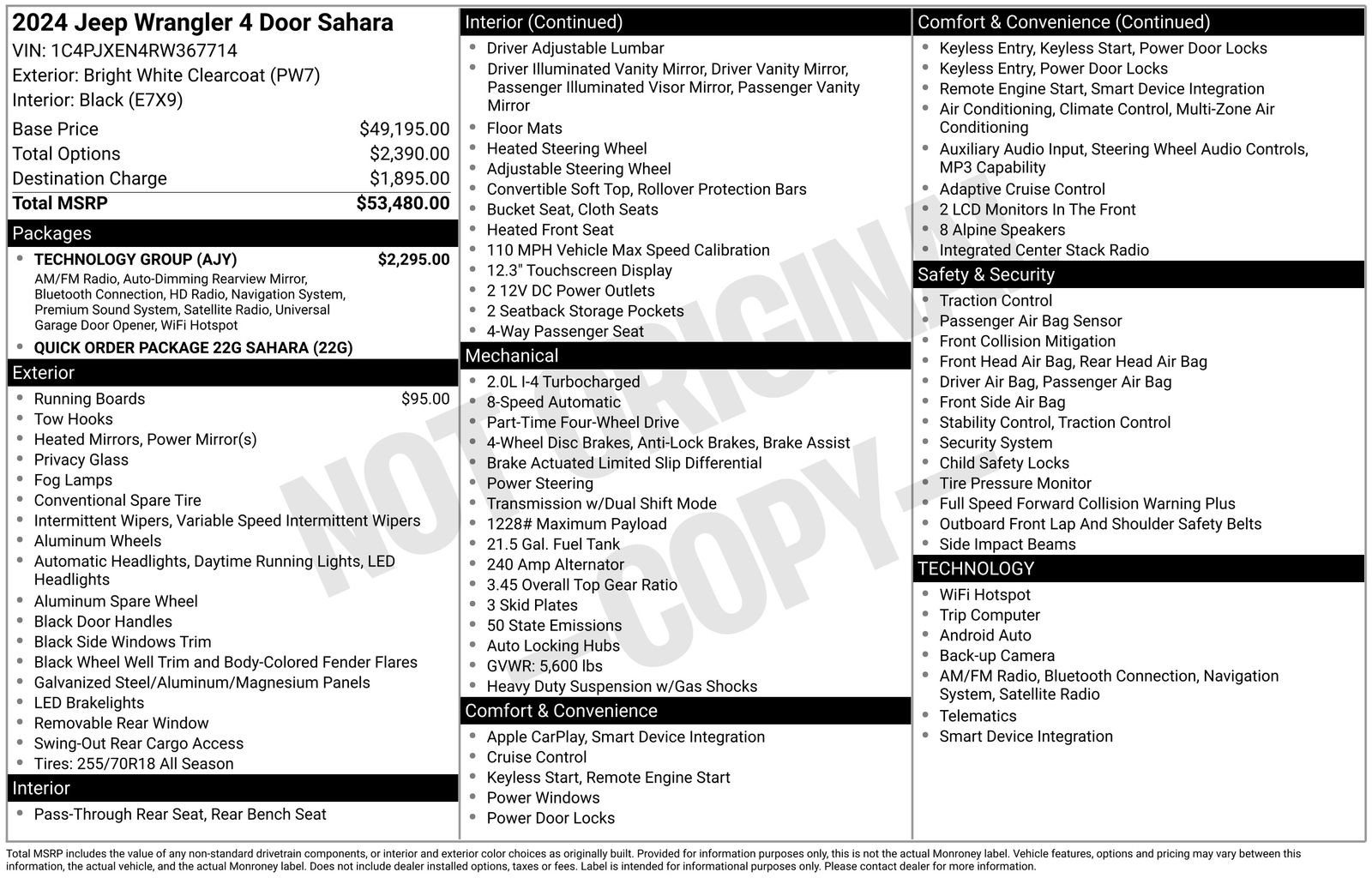 Used 2024 Jeep Wrangler Sahara w/ Technology Group image 35