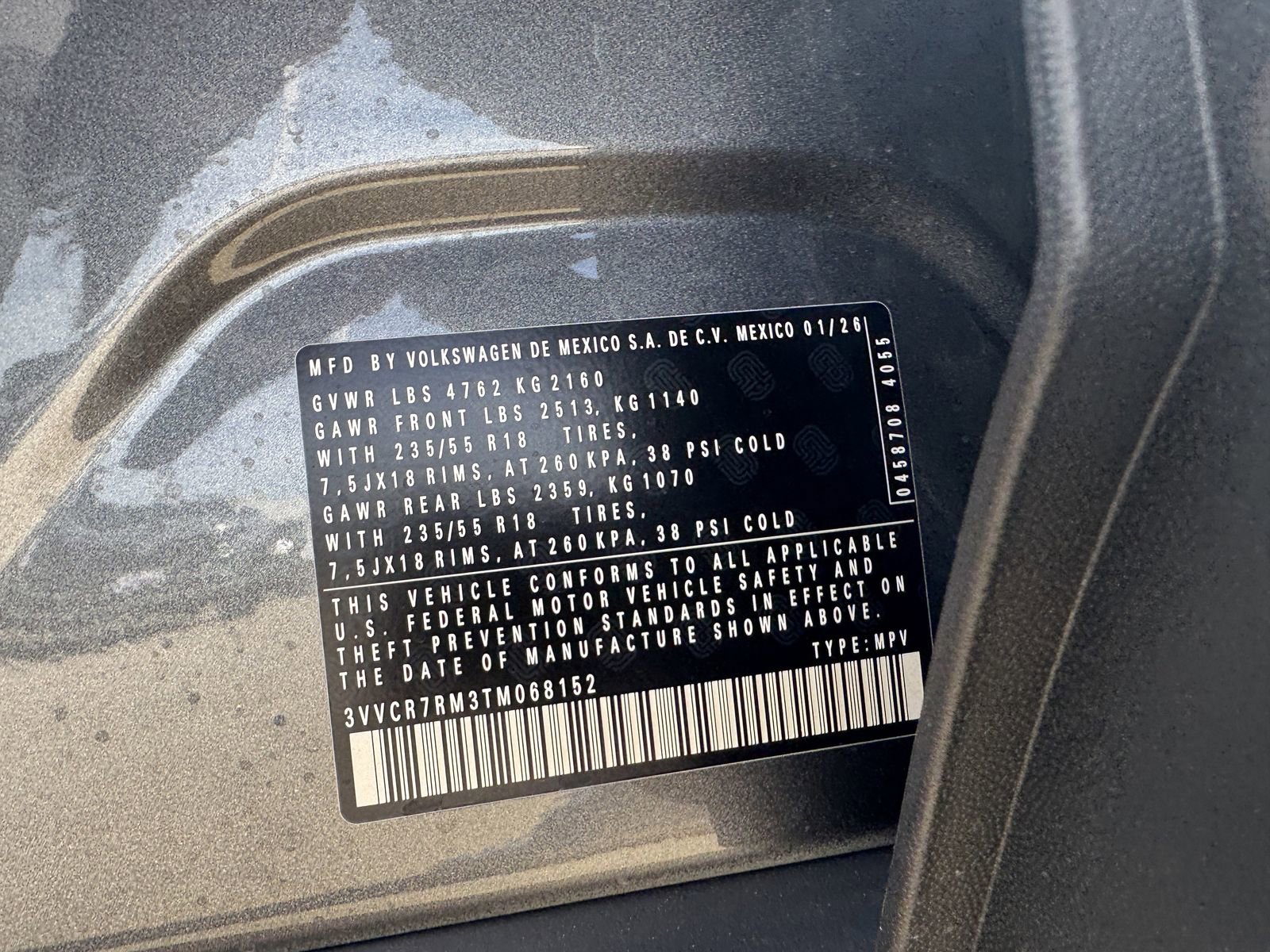 New 2026 Volkswagen Tiguan S image 25