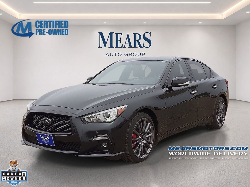 Used 2023 INFINITI Q50 Red Sport 400 w/ Black Opal Edition AWD/4WD image 1