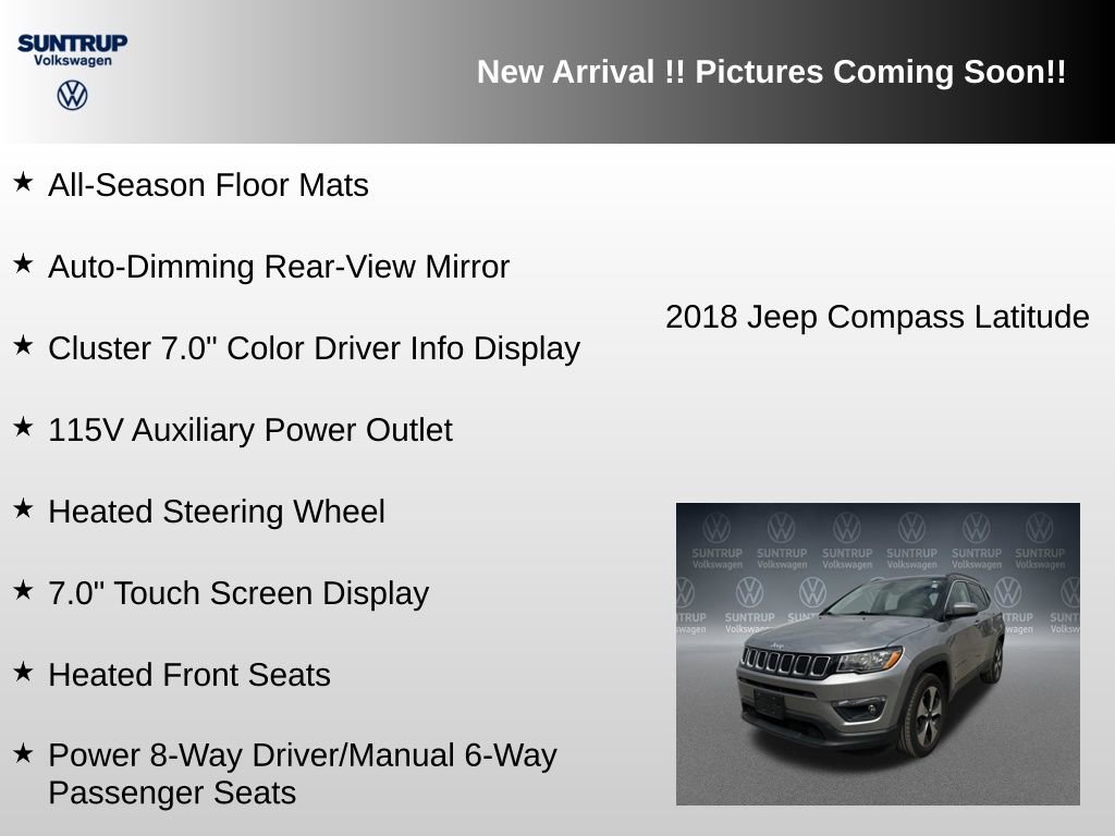 Used 2018 Jeep Compass Latitude w/ Popular Equipment Group image 12