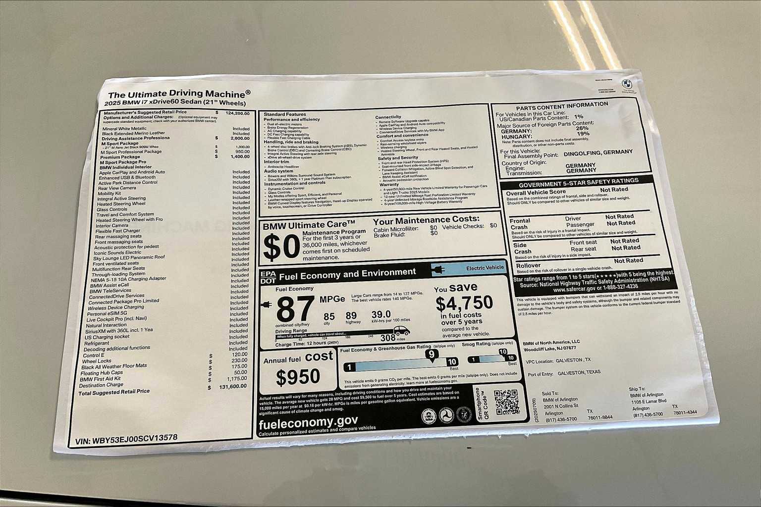 Used 2025 BMW i7 xDrive60 image 19