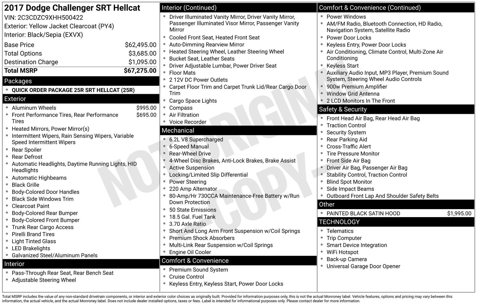 Used 2017 Dodge Challenger SRT Hellcat image 36