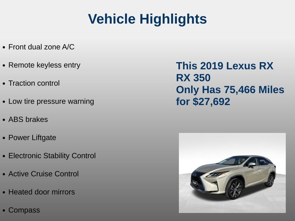 Used 2019 Lexus RX 350 FWD image 5
