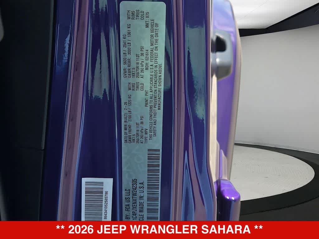 New 2026 Jeep Wrangler Unlimited Sahara AWD/4WD image 38