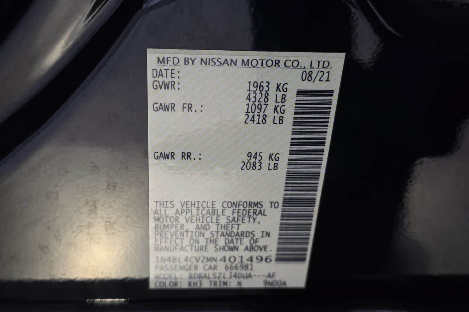 Used 2021 Nissan Altima 2.5 SR FWD image 25