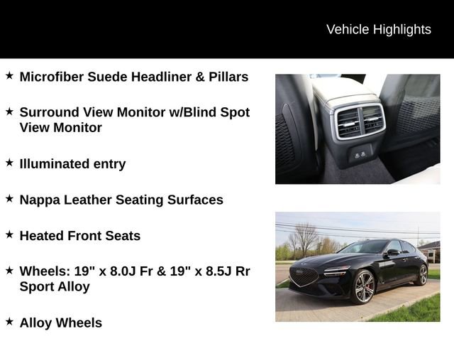 Used 2024 Genesis G70 3.3T Advanced w/ Sport Prestige Package RWD image 12