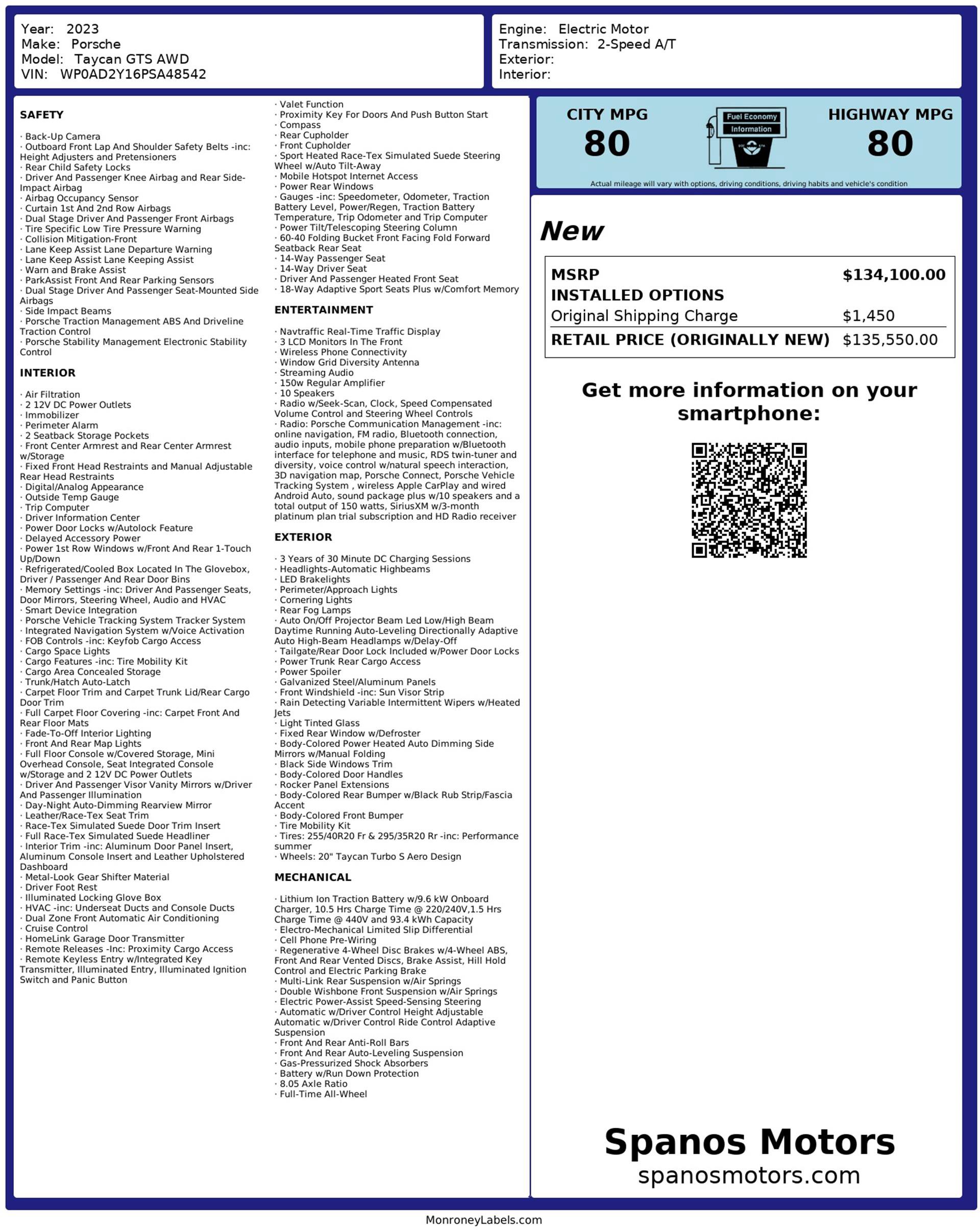 Used 2023 Porsche Taycan GTS image 3