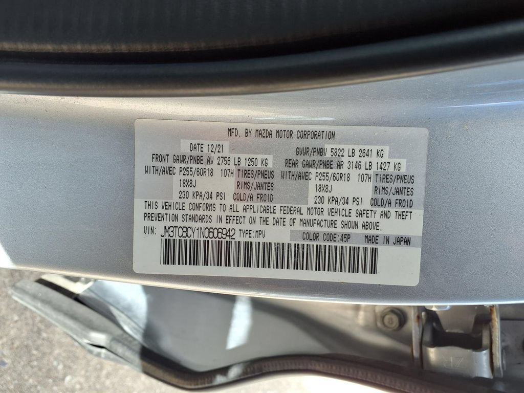 Used 2022 MAZDA CX-9 Touring w/ Touring Premium Package AWD/4WD image 14