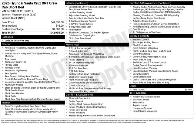 New 2026 Hyundai Santa Cruz XRT AWD/4WD image 27