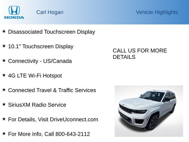 Used 2022 Jeep Grand Cherokee Overland RWD image 8