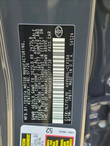 New 2026 Toyota Camry SE FWD image 16