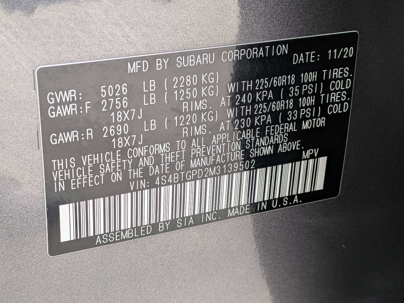 Used 2021 Subaru Outback Touring XT image 35