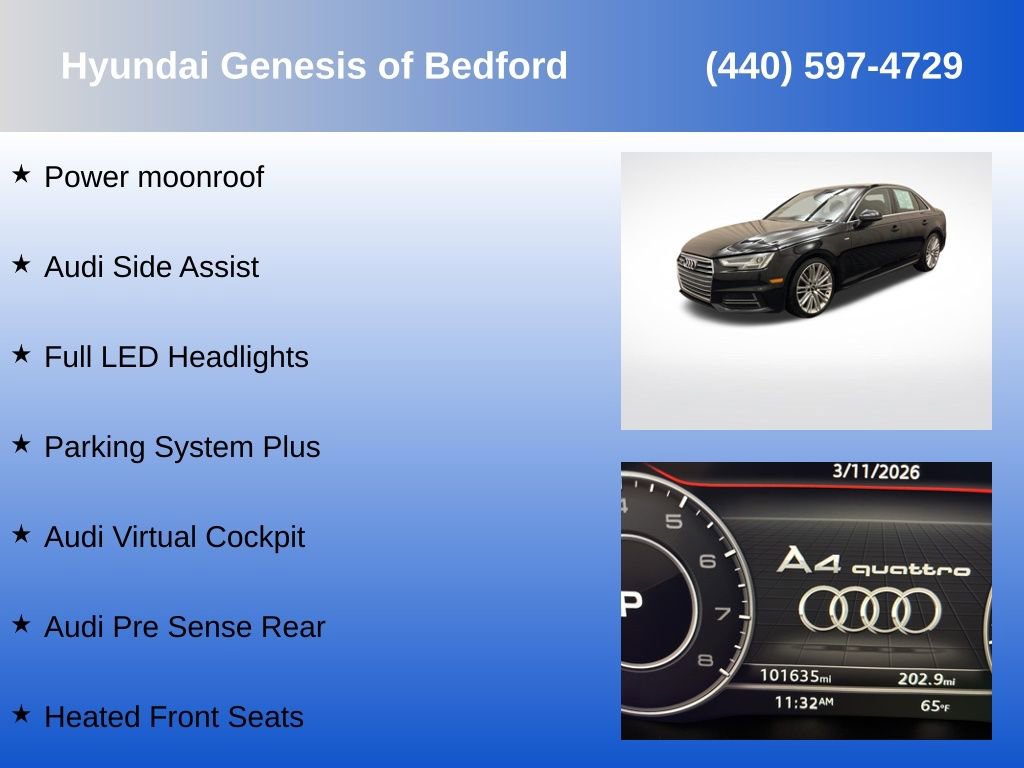 Used 2017 Audi A4 2.0T Premium Plus w/ Premium Plus Package image 28