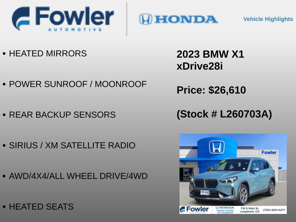 Used 2023 BMW X1 xDrive28i AWD/4WD image 12