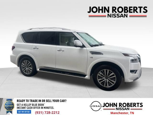 Used 2021 Nissan Armada SL w/ Captain's Chairs Package RWD image 2