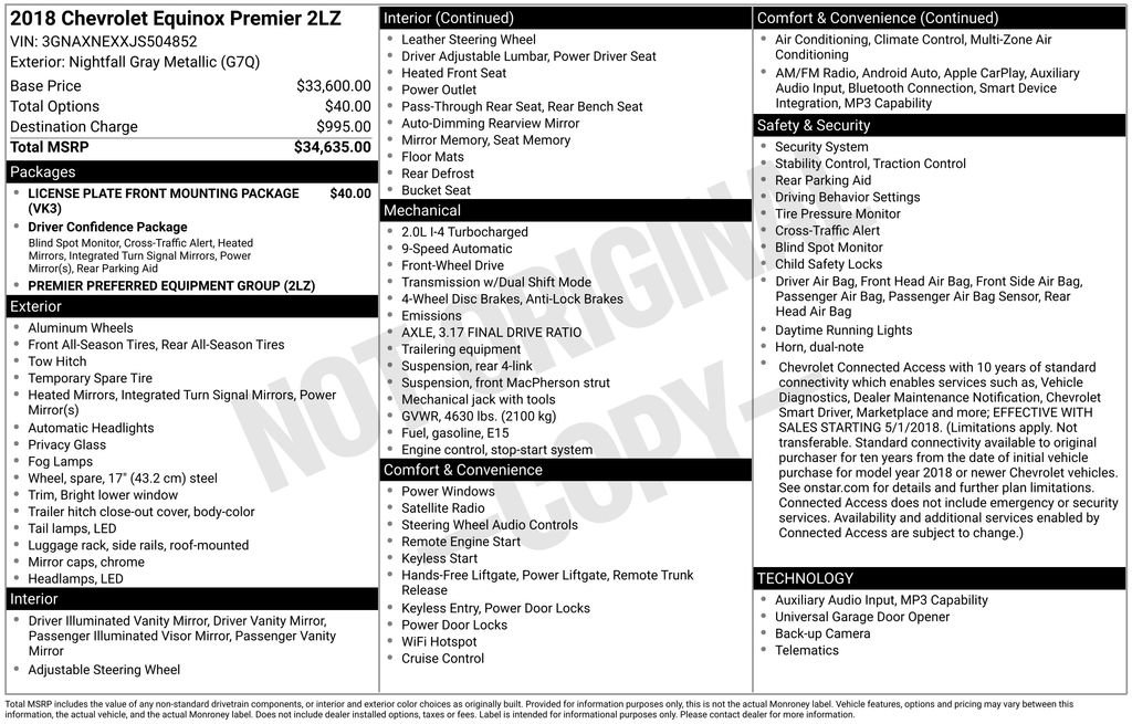 Used 2018 Chevrolet Equinox Premier image 7