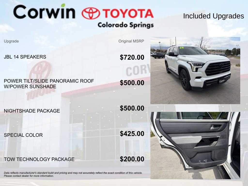 Used 2024 Toyota Sequoia Limited w/ Nightshade Package AWD/4WD image 4