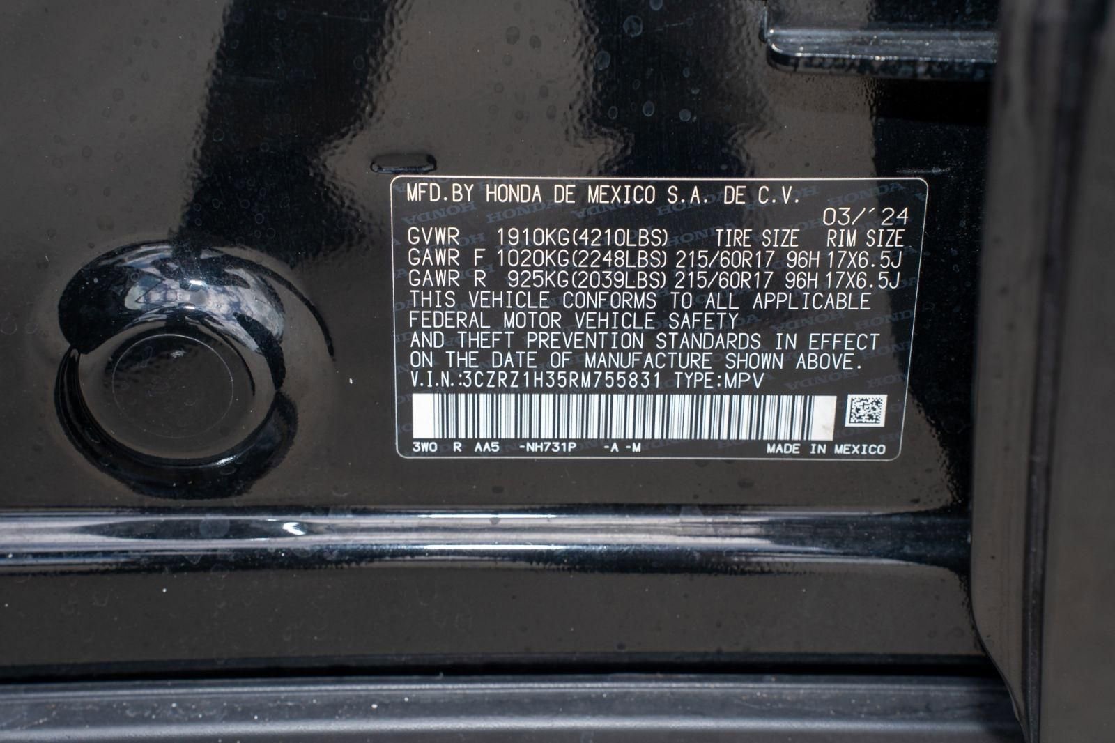 Certified 2024 Honda HR-V LX image 38