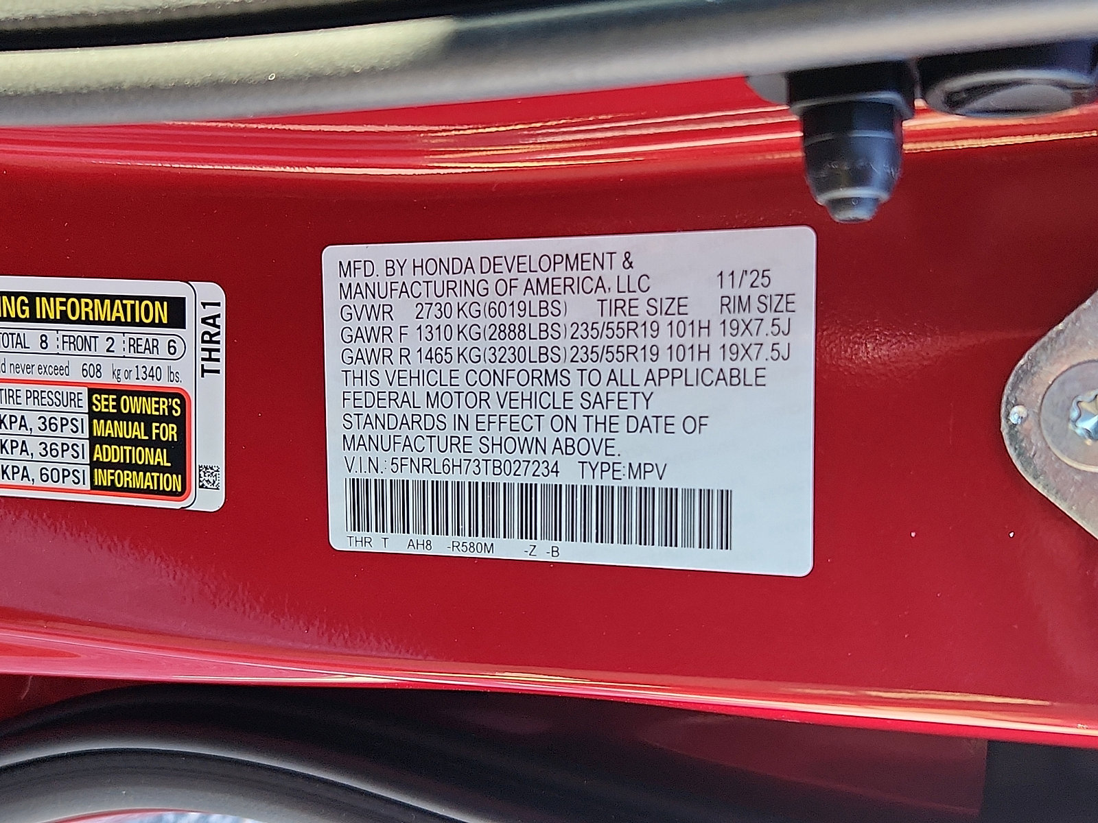 New 2026 Honda Odyssey Sport-L image 17