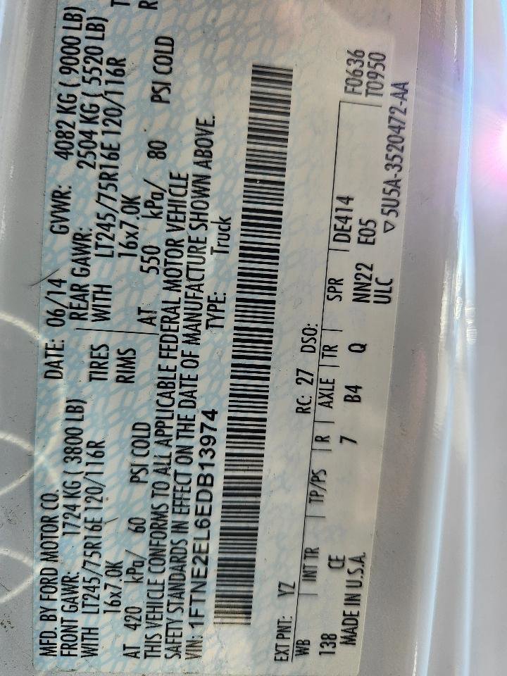 Used 2014 Ford E-250 and Econoline 250 E-250 HD 138 WB, For Sale In w/ Power Group image 49