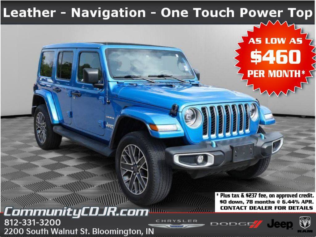 Used 2023 Jeep Wrangler Unlimited Sahara w/ Cold Weather Group AWD/4WD image 1