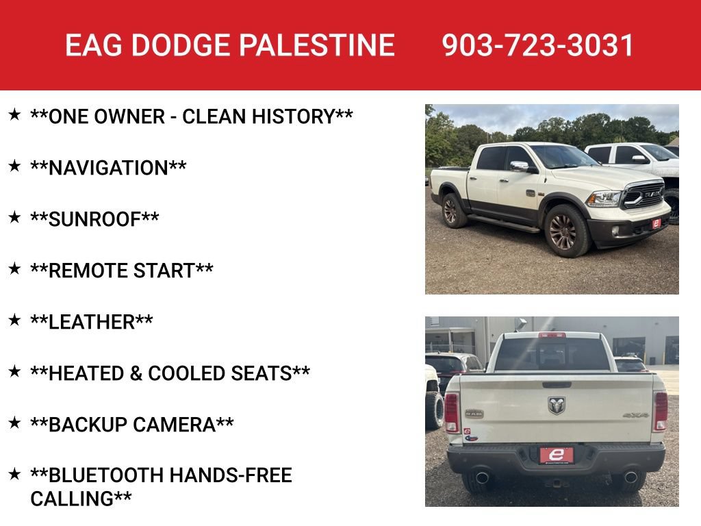 Used 2017 RAM 1500 Laramie Longhorn w/ Protection Group AWD/4WD image 4