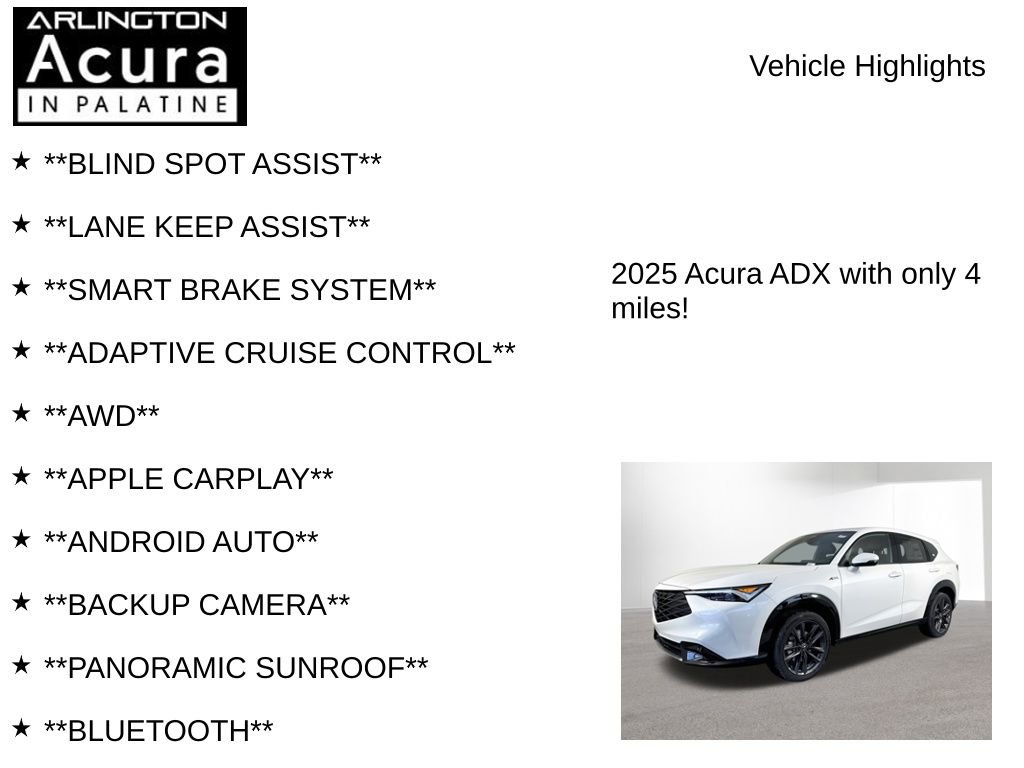 New 2025 Acura ADX A-Spec image 7