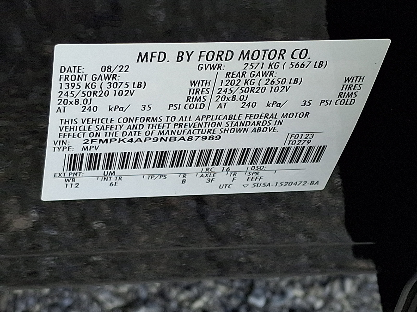 Certified 2022 Ford Edge ST w/ Cargo Accessory Package AWD/4WD image 26