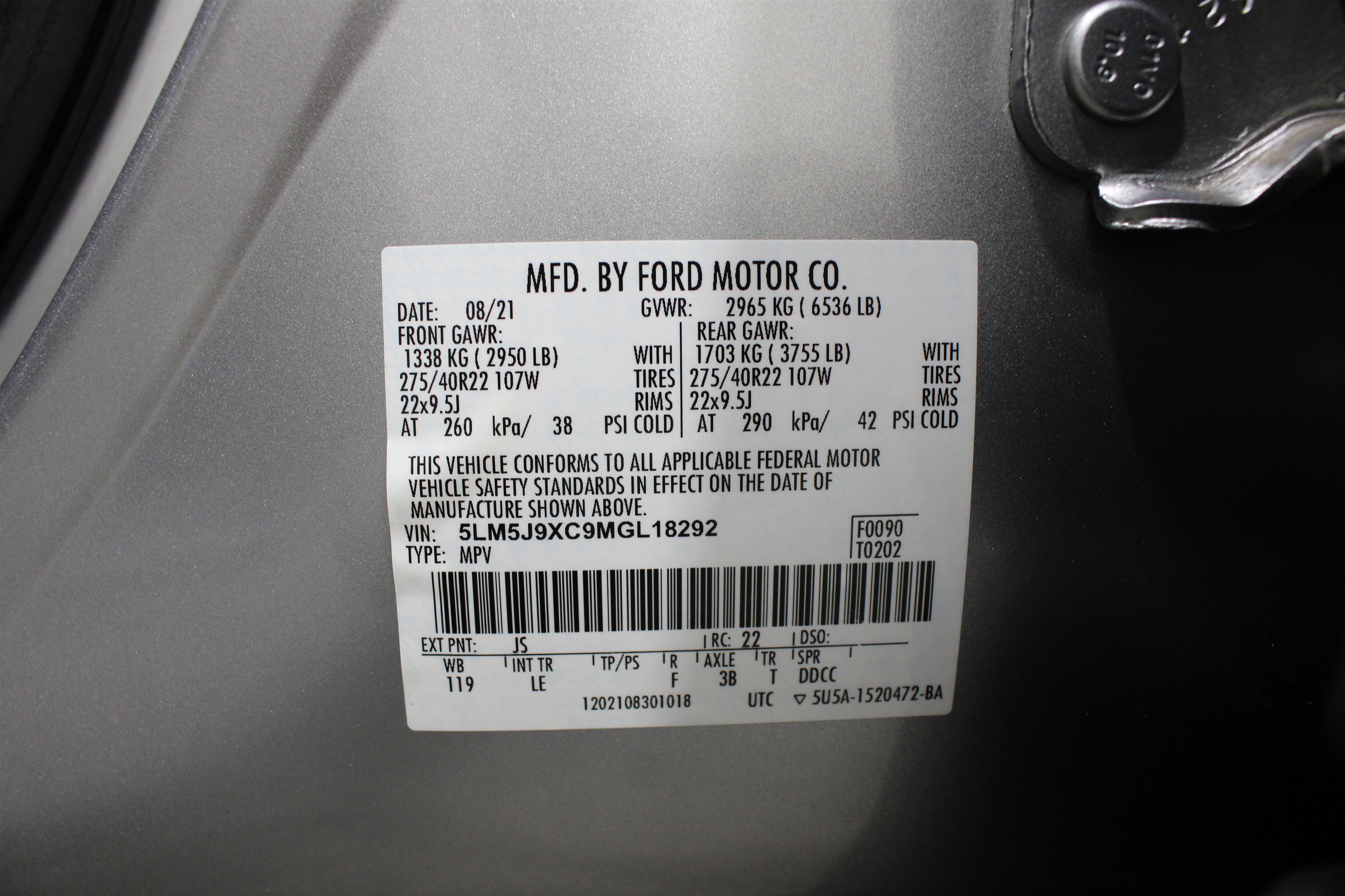 Used 2021 Lincoln Aviator Black Label w/ Class IV Trailer Tow Package image 42