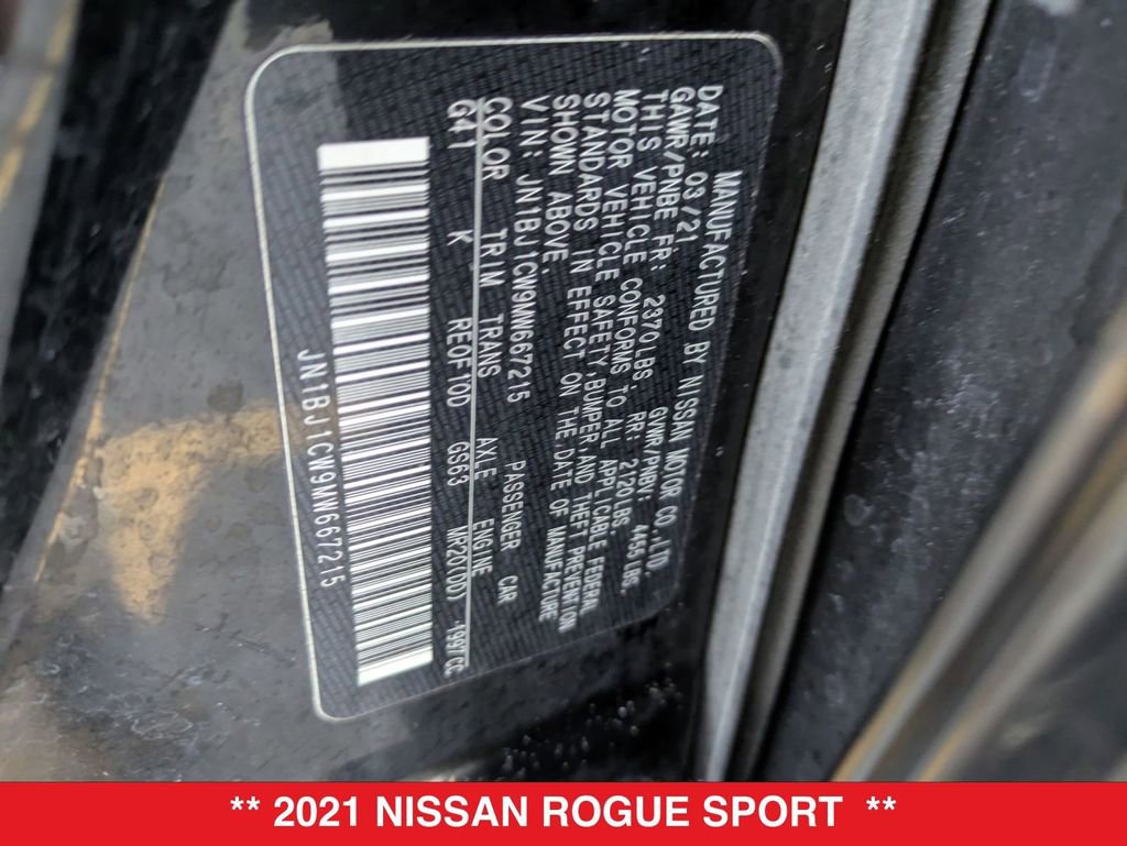 Certified 2021 Nissan Rogue Sport SL image 41