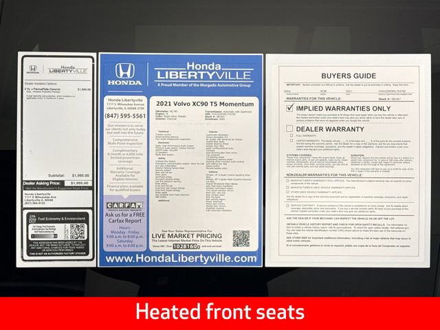 Used 2021 Volvo XC90 T5 Momentum w/ Climate Package image 21