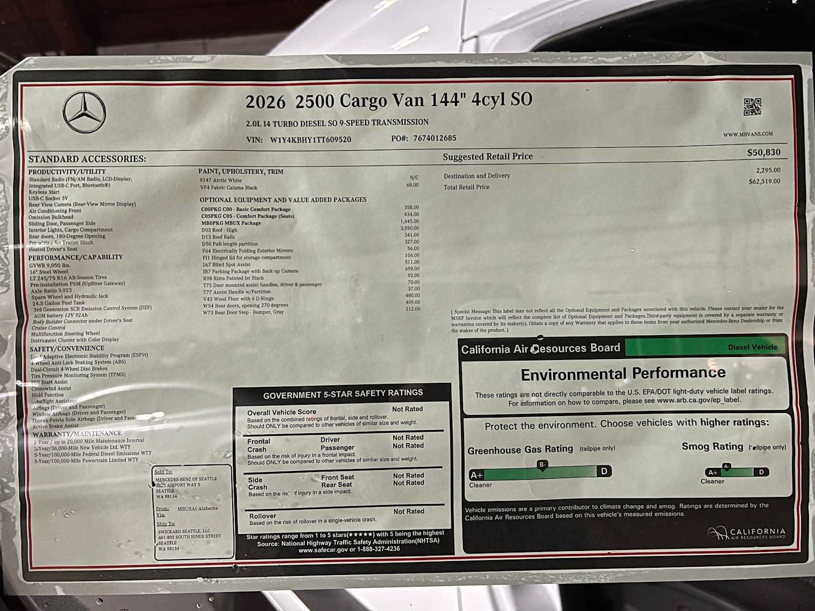 Used 2026 Mercedes-Benz Sprinter 2500 image 75