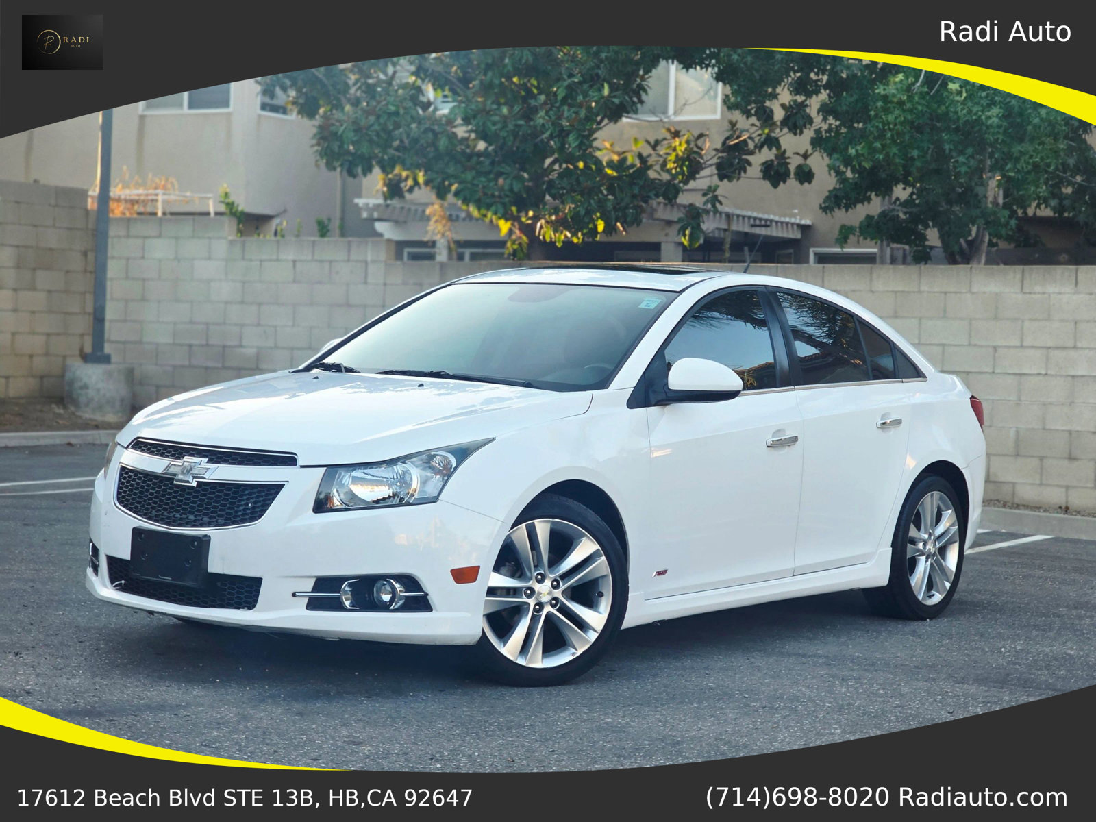 Used 2014 Chevrolet Cruze LTZ w/ Sun, Sound and Sport Package