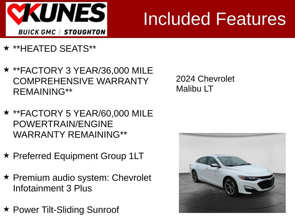 Used 2024 Chevrolet Malibu LT FWD image 3