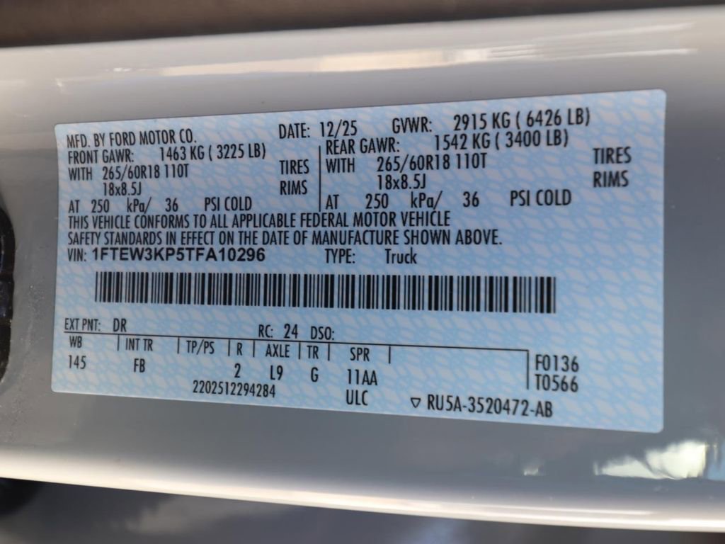 New 2026 Ford F150 XLT w/ Equipment Group 302A MID image 22