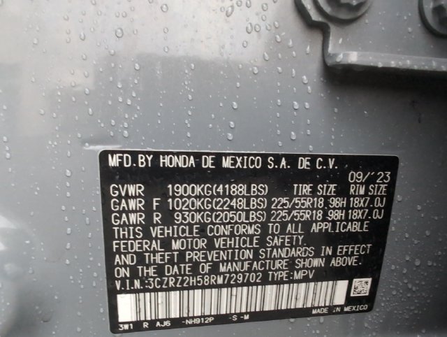 Certified 2024 Honda HR-V Sport image 18