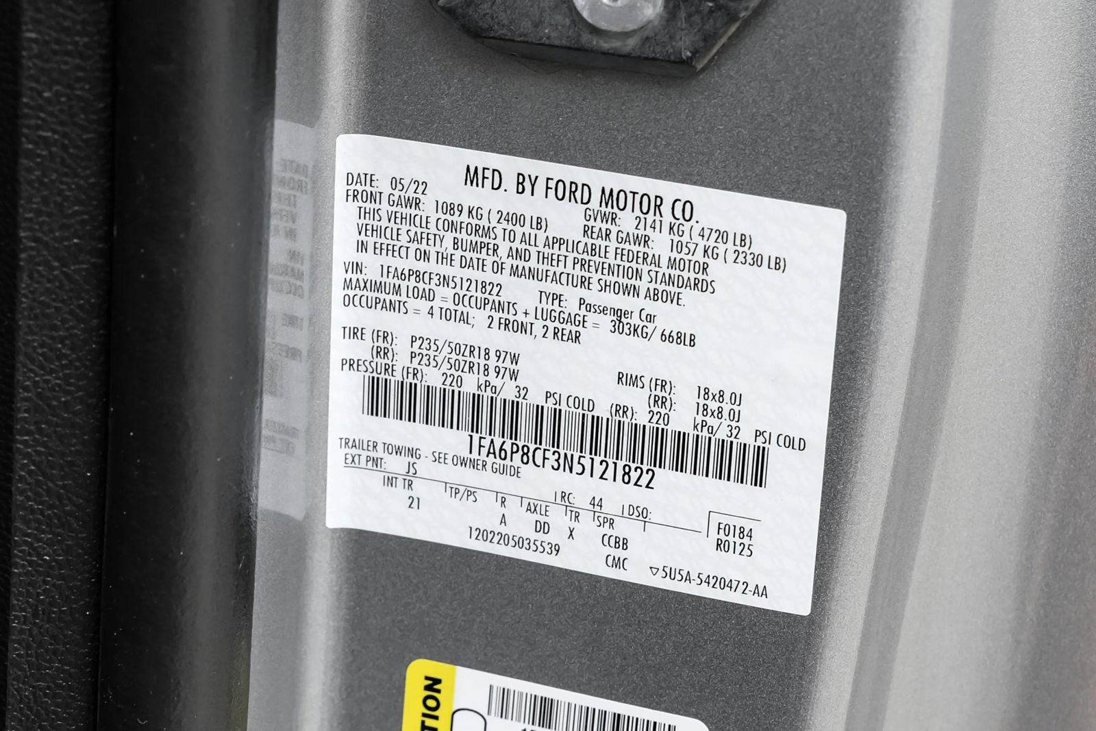 Used 2022 Ford Mustang GT RWD image 59