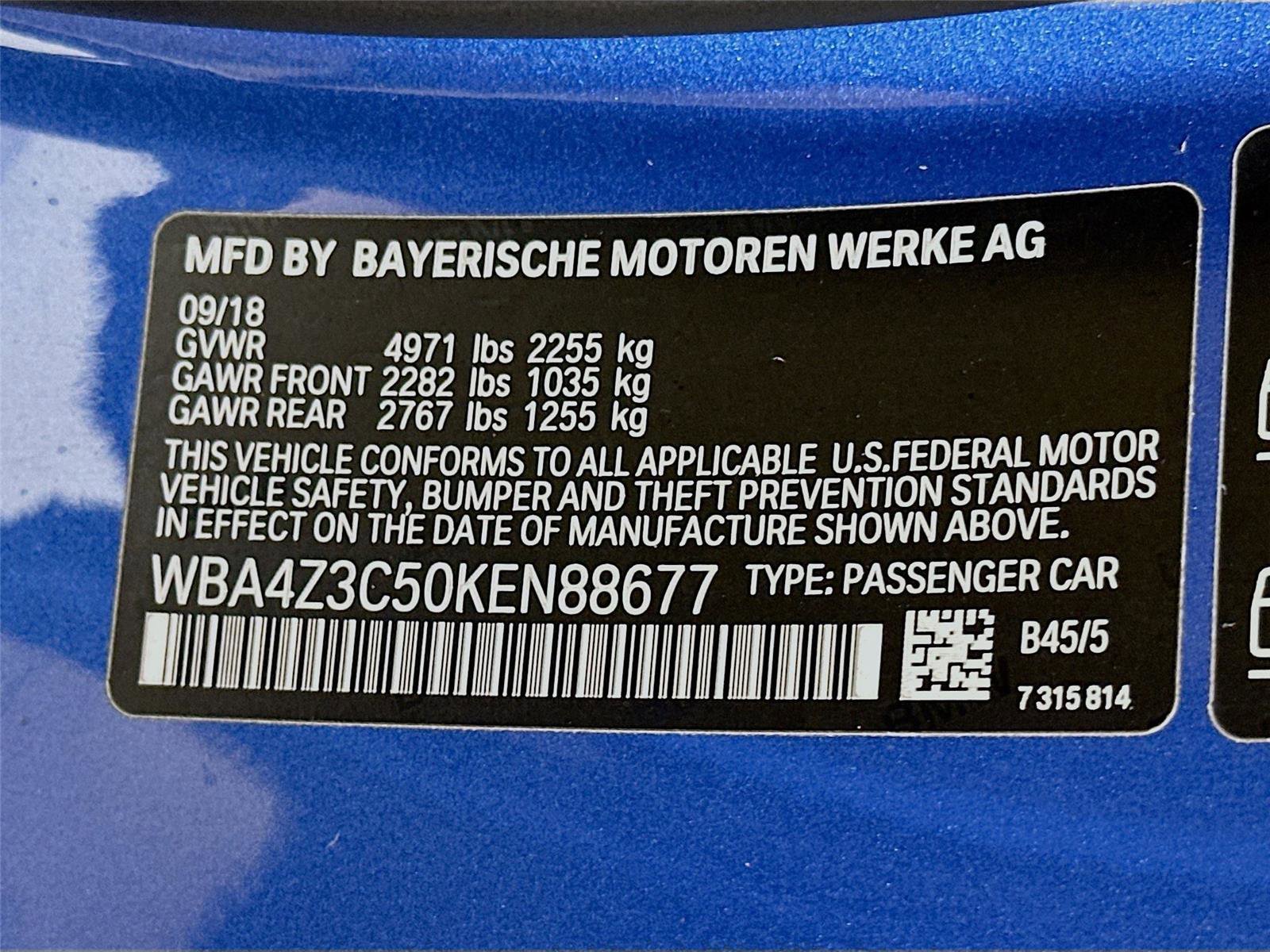 Used 2019 BMW 430i xDrive Convertible w/ M Sport Package image 33