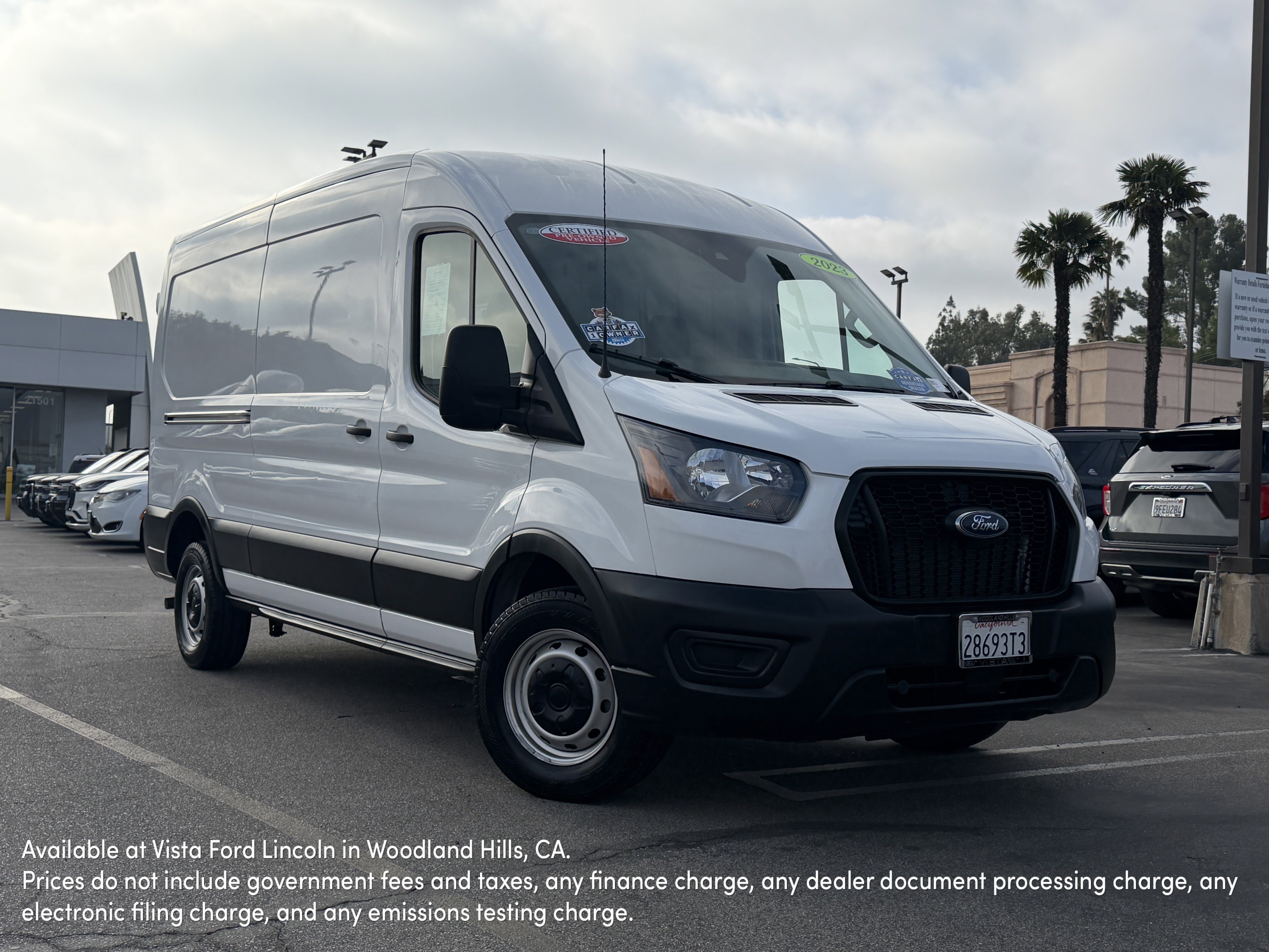 Certified 2023 Ford Transit 250 Medium Roof RWD image 1