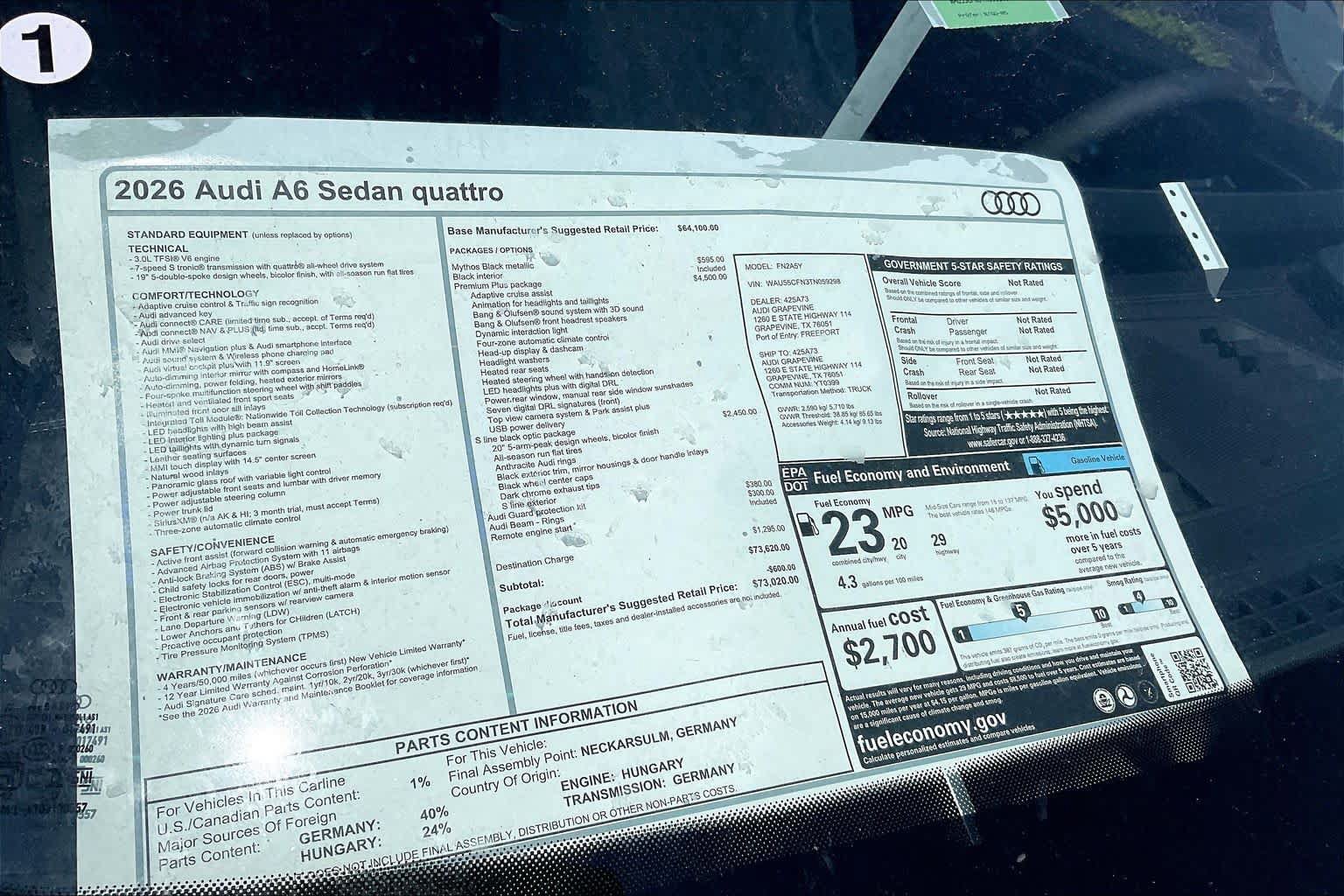 New 2026 Audi A6 Premium Plus AWD/4WD image 19